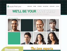 Tablet Screenshot of localsfindlove.com